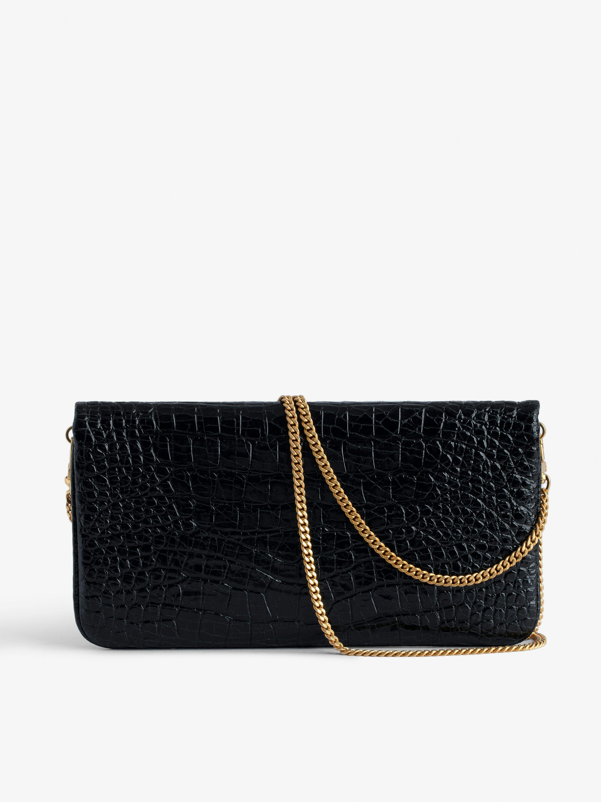 Rock Goossens Embossed Clutch - Zadig&Voltaire has called upon the expertise of the art house GOOSSENS to highlight its emblematic wings on its iconic bag: the ROCK clutch.